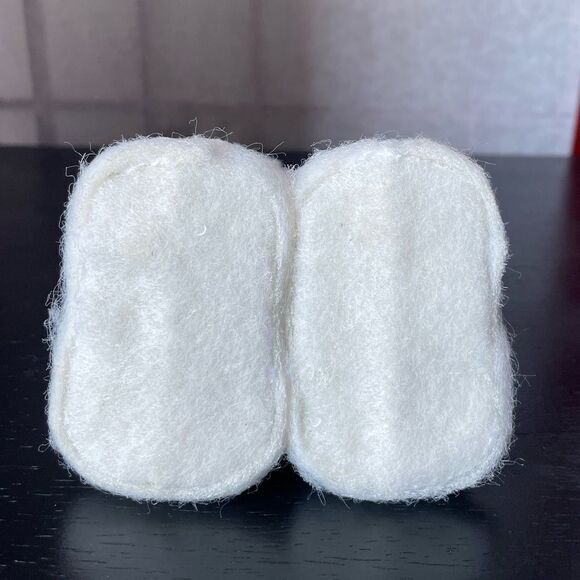 Christmas Tree Ornament: Soft White Baby Boot Ornament (New) - Picture 7 of 7